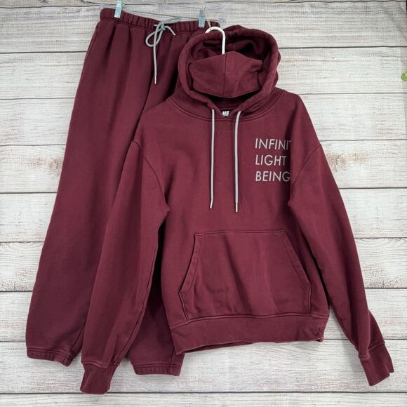 Melody Ehsani Hoodie Sweatpants Set Womens Small Infinite Light Being Pullover S - Picture 1 of 16